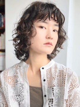 ベチカ(vetica) 抜け感カーリーウルフボブ/ハードパーマ/スパイラルパーマ