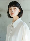 【MICHI 富田店　西村 亜矢】 ショートボブ 20代 30代 透明感