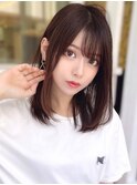 ワンカールでかわいいナチュラルヘア似合わせ透明感カラー