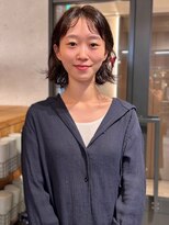 アトリエ(atelier.)&nbsp;ボブパーマ　ニュアンスパーマ　ショートボブ　こなれ感　ツヤ髪