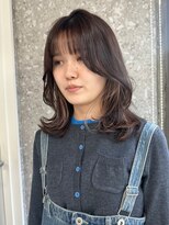 ブリーチなしダブルカラーピンクベージュミディアムボブ20代30代