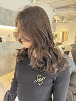 マルフェ 天王寺(marfe) グレージュハイライトカラーケアブリーチ透明感カラー