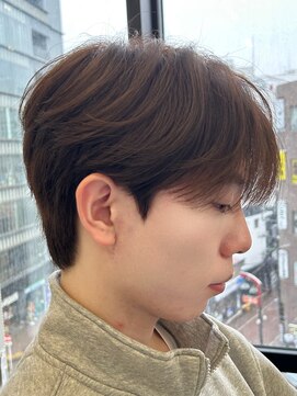 ゴウトゥデイシェアサロン 町田店(GO TODAY SHAiRE SALON) シースルーマッシュ アッシュブラウン【町田メンズカット】