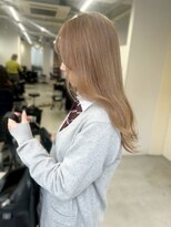 ロイオブジゼル(roi of GiseL)&nbsp;セミロング　顔周り　前髪　ミルクティーベージュ　10代20代