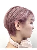 大人可愛いひし形ハンサムショートボブ前下がり