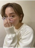 ショートボブ×ハンサム×前髪なし 20代30代40代