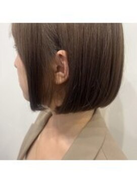 シアアルン 新小岩店(SHEER alun) ミニボブ×ミルクティーベージュ