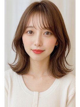 ウィールール 手稲店(WE RULE) くびれミディアム/ブラウンカラー／髪質改善/