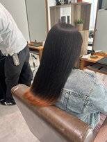 レシピ ラ クレア(recipe la couleur)&nbsp;裾カラー  orangecolor