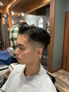 MEN’S HAIR/波巻ツイストスパイラル/フェザーパーマ/柏