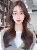 《Agu hair》大人ダークグレージュロング×numberA.ヘアバター