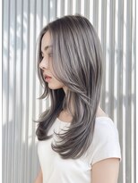 モアナ バイ ヘッドライト 大和店(Moana by HEADLIGHT) #グレージュ#ダブルカラー#レイヤーカット