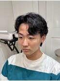 フェザー/サーフカール/センターパート/波巻きツイスパ