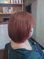 ワイエス(YS)&nbsp;ピンクブラウン×艶ボブ