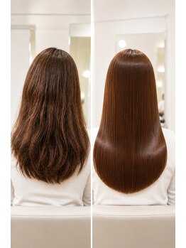 シヨン(ciyon.)の写真/【大分中央町の大人気店☆】カット+縮毛矯正+Tr￥11900★直毛過ぎず、自然なストレートで扱いやすい髪へ*
