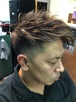 バーバーショップ カズー BARBER SHOP KA-ZOO&nbsp;前髪長めツーブロックスタイル