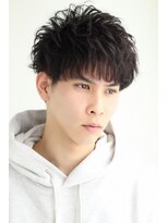 デュノヘアー 神戸三宮店(DUNO hair)&nbsp;【DUNO三ノ宮】メンズパーマ×ワイルドアップバ ング