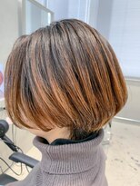 テトヘアー(teto hair) ショートボブ、バレイヤージュ、グラデーションカラー