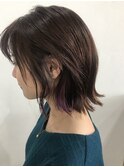 【ALIUS 池袋 小川真一】イヤリングカラー×ラベンダー