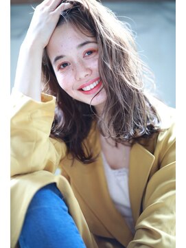 ルーク 立川(LUK) Lien☆シアーアッシュベージュ×ニュアンスウェーブ　立川