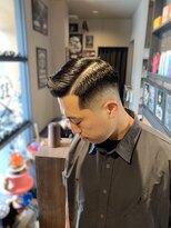 バーバー スタジオ ラフテル(Barber Studio RAFTEL)&nbsp;七三スキンフェードスタイル
