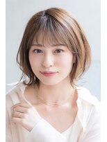 Liberte銀座 大人可愛い小顔ショート×ミルクティーベージュ