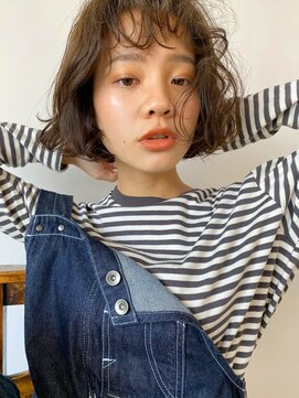 ナリー 河原町(Nary) ボブ×ウェーブパーマ