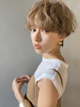 パーク(PARK) 【PARK】シアーベージュ×ニュアンスマッシュ