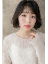 カバーヘア ブリス 北浦和(COVER HAIR bliss) アッシュブラックくびれヘアAラインボブY北浦和20代30代40代