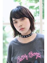 ルーツ(ROOTS) 外ハネ ボブ 黒髪 学割U24 髪質改善 トリートメント ROOTS