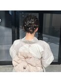 浴衣ヘアセット/浴衣ヘアアレンジ/浴衣着付け/花火着付け