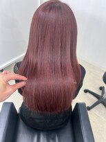 ジーナ 札幌(Zina)&nbsp;髪質改善＊カシスブラウン＊うる艶ストレート＊美髪【Zina札幌】