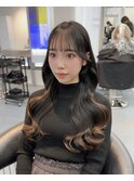 【韓国風】20代、30代◎薄め前髪ローレイヤーヨシンモリ巻き