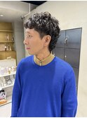 ウルフパーマ/マレットパーマ/ウルフカット/メンズウルフ/大野