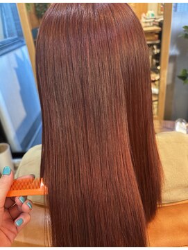 エルムトウキョウ(ELM Tokyo) 黒染めからのカラーチェンジ☆赤みカラー