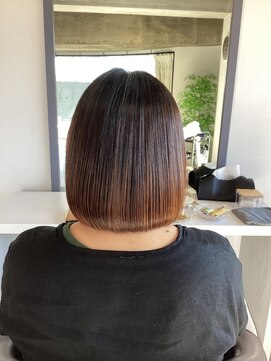 リエール(LIERRE) 丸みを残す◎シルキーストレートボブ【縮毛矯正】