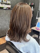 プログレス フレスポ富沢店(PROGRESS)&nbsp;ブラウンベージュ/ハイライトデザイン/20代30代40代