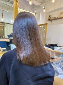 ロンドアベニール 北千住(Lond avenir) イメチェン外ハネボブ美髪ワイドバングレイヤー髪質改善縮毛矯正