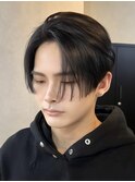 前下がりセンターパート