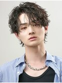 波巻きパーマメンズツイストスパイラルパーマツーブロック