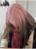 ピンクカラー/ケアブリーチ/トリプルカラー【梅田】