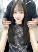 吉岡Style/韓国風ザクザクレイヤー/ワンホン/グレーブラック