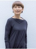 【脱白髪染め】オーガニックカラー×大人のマッシュショート