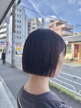 オーガニックエコ 川越(organic+eco) 20代30代ワンレンミニボブ夏ヘア夏カラー