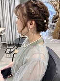 ミディアムヘアお呼ばれヘアアレンジ！美由紀#八王子