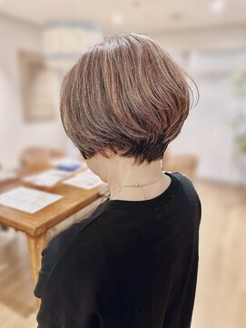 ユウヘアー 石川橋店(U Hair) ショートボブ ピンクブラウン