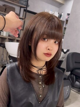 ハーシーバイアポロ 相模大野(HERSHE by apollo) ミディアムヘア/暗めカラー/グランマッシュ/レイヤーカット