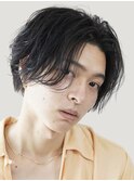 大阪梅田ニュアンスパーマフェザーパーマセンターパートゆるめ