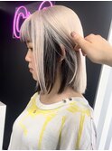 ホワイトベージュ×インナーグレー