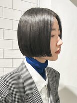 ディルト 代々木上原(DILT)&nbsp;モードラインボブ黒髪切りっぱなしボブフラットボブミニボブ